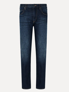 Calça Jeans Empório Armani Masculina J45 Regular Fit Azul Escuro