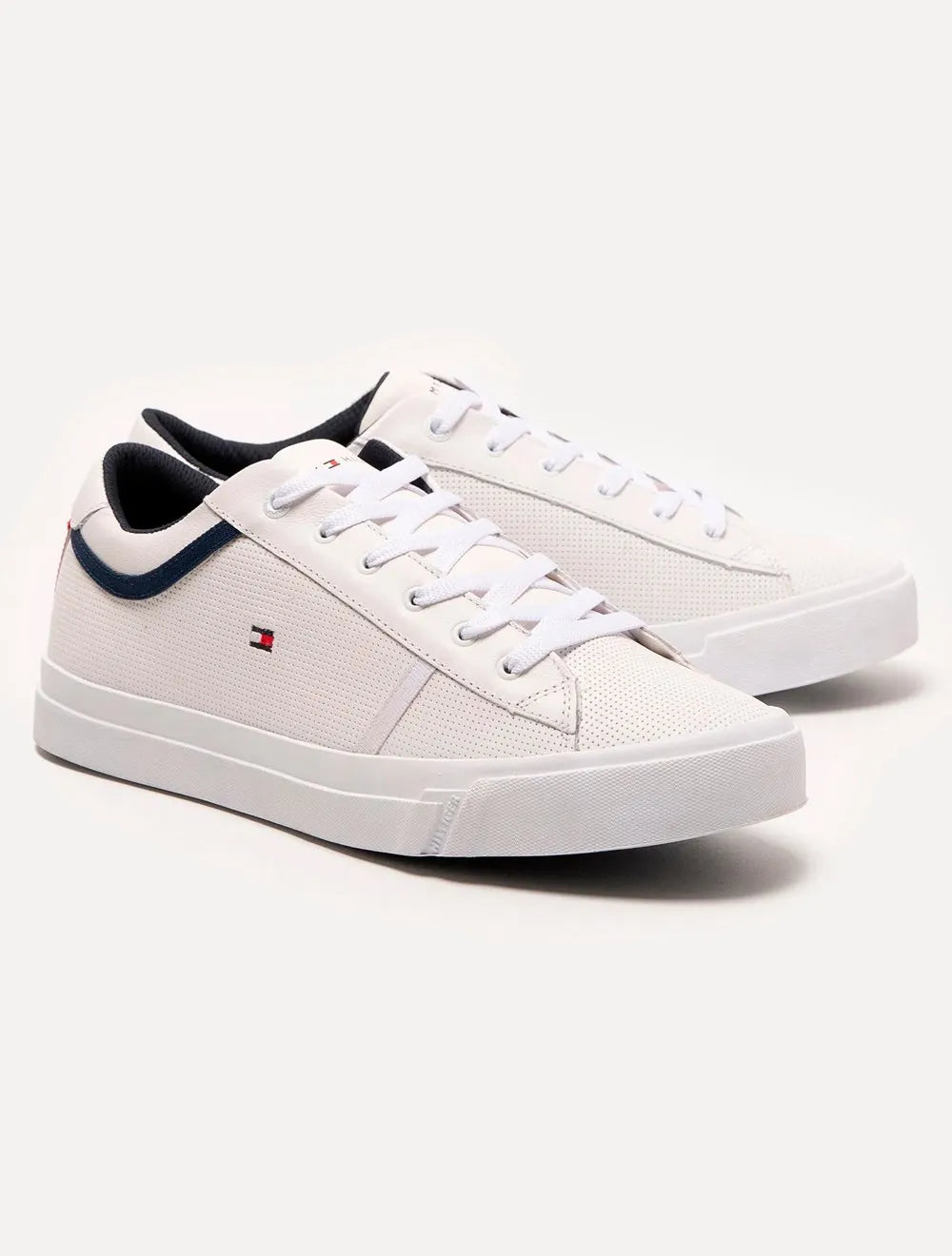 Tênis Tommy Hilfiger Masculino Jay 13A Iconic Leather Puched Branco