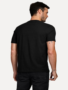 Camiseta Aramis Masculina Confort Bold Espelhado Preta