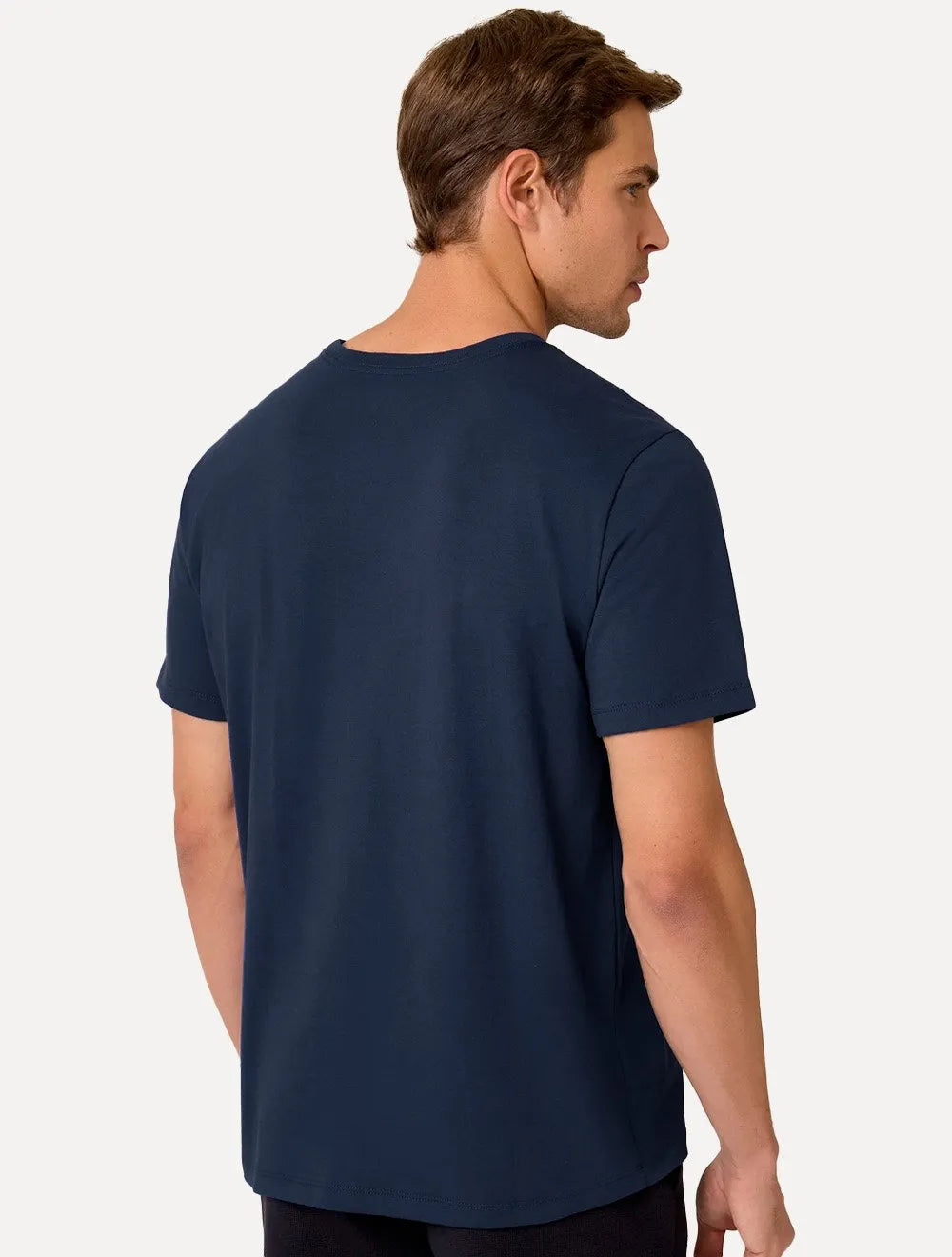 Camiseta Dudalina Masculina Basic Essential Mono Icon Azul Marinho 