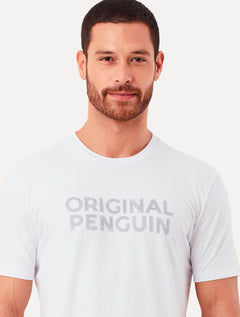 Camiseta Original Penguin Masculina Regular Logo Points Branca