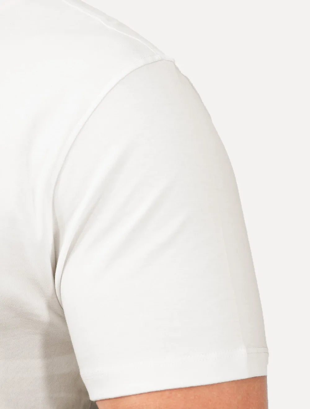 Camiseta Aramis Masculina Basic Lisa Mono Liquid Cotton Off White