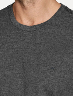 Camiseta Aramis Masculina Basic Lisa Mono Icon Preto Mescla