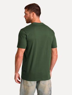 Camiseta John John Masculina Regular Fit Rubber Track Verde Militar