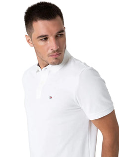 Polo Tommy Hilfiger Masculina Coupe Sur Ivy Branca