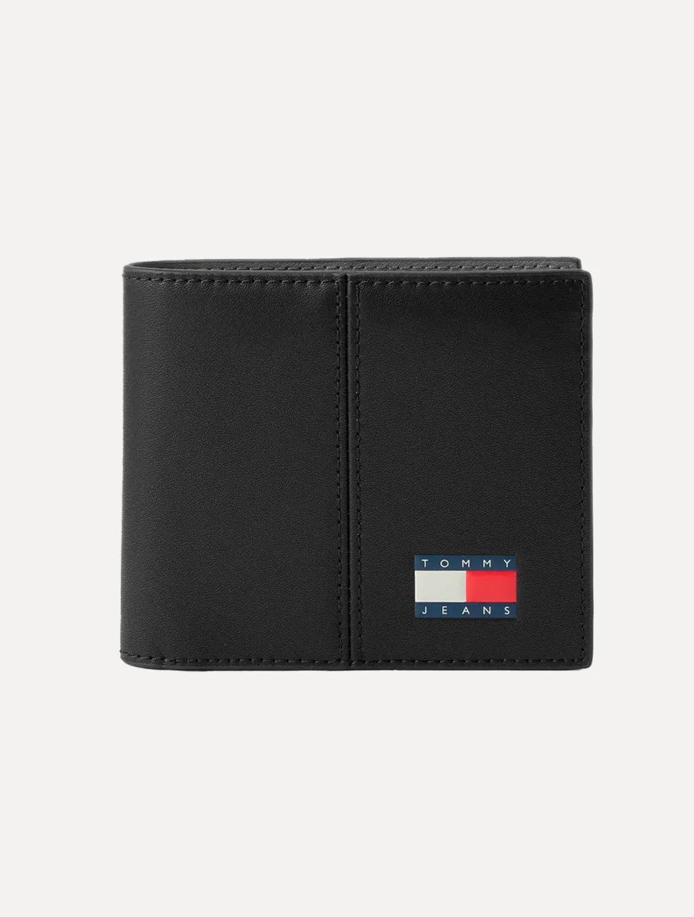Carteira Tommy Jeans Heritage Red Couro Preta