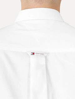 Camisa Tommy Jeans Masculina Regular Entry Poplin Branca