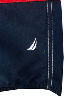 Short Nautica Masculino D'Água Colorblock Icon Marinho Branco e Vermelho