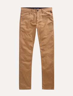 Calça Reserva Masculina Sarja Super Skinny Color Cáqui Escuro