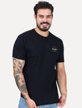 Camiseta King & Joe Masculina Malha Logo Signature Preta