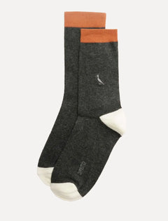 Meia Reserva Masculina Cano Alto Colors Cinza