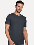 Camiseta Aramis Masculina Basic Lisa Mono Icon Cinza Escuro