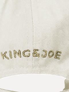 Boné King & Joe Masculino Básico Relevo com Metal Off White