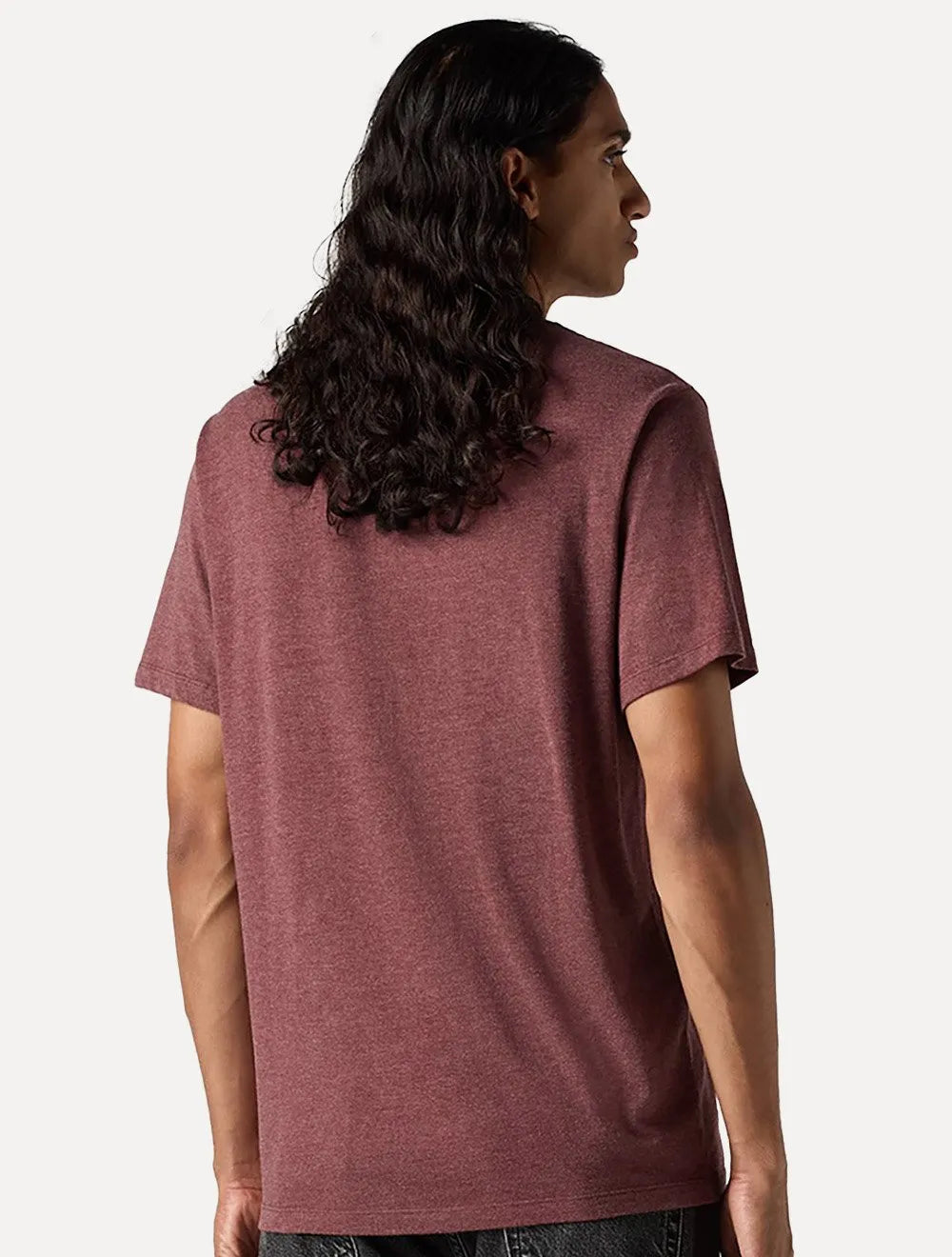Camiseta Levis Masculina Logo Pequeno Batwing Classic Vermelha Escura