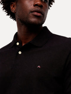 Polo Aramis Masculina Regular Basic Piquet Surton Light Logo Preto