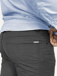 Calça Dudalina Masculina Alfaiataria Slim Viscose Grafite