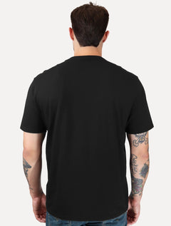Camiseta Guess Masculina Bordado Peito Logo 1981 Preta