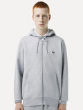 Moletom Lacoste Masculino Hoodie Classic Full-zip Cinza Mescla