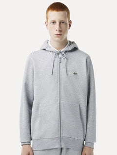Moletom Lacoste Masculino Hoodie Classic Full-zip Cinza Mescla