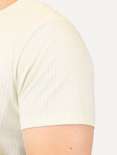 Camiseta Reserva Masculina Maquinetada Listrada Areia