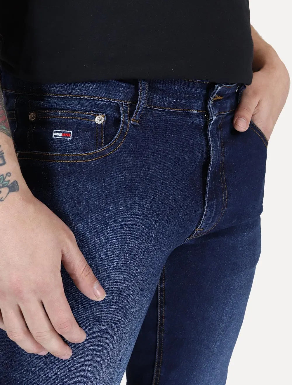 Calça Tommy Jeans Masculina Slim Scanton Washed Lav Azul