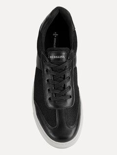 Tênis Dudalina Masculino SL Textil Sheepsky Preto