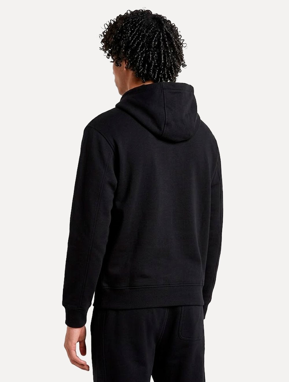 Moletom Armani Exchange Masculino Com Capuz Full Zip Subtle Logo Preto