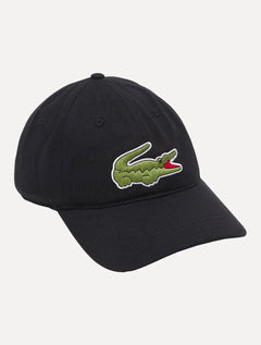 Boné Lacoste Casual Sarja Big Croco Preto