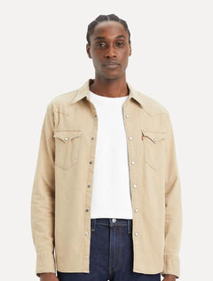 Camisa Levis Masculina Jeans Classic Western Standartd Cáqui