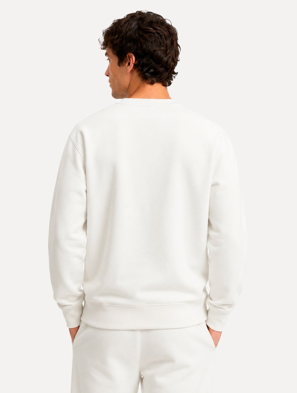 Moletom Tommy Hilfiger Masculino Brand Love Sweatshirt Branco