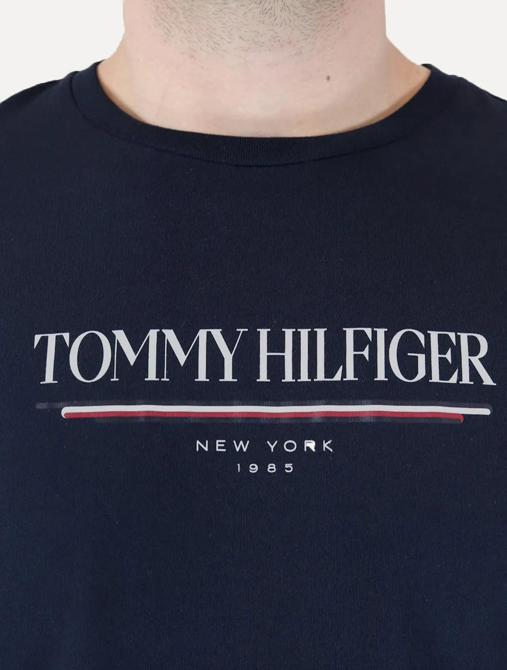 Camiseta Tommy Hilfiger Masculina Brand Love Big Azul Marinho