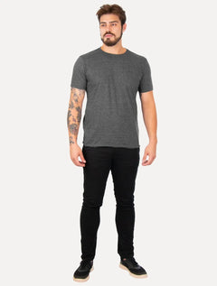 Camiseta John John Masculina Regular Single Basic Chumbo Mescla