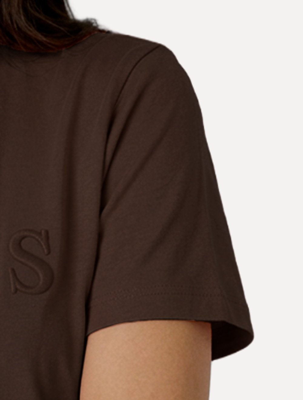Camiseta Guess Feminina Los Angeles Embroidery Logo Marrom