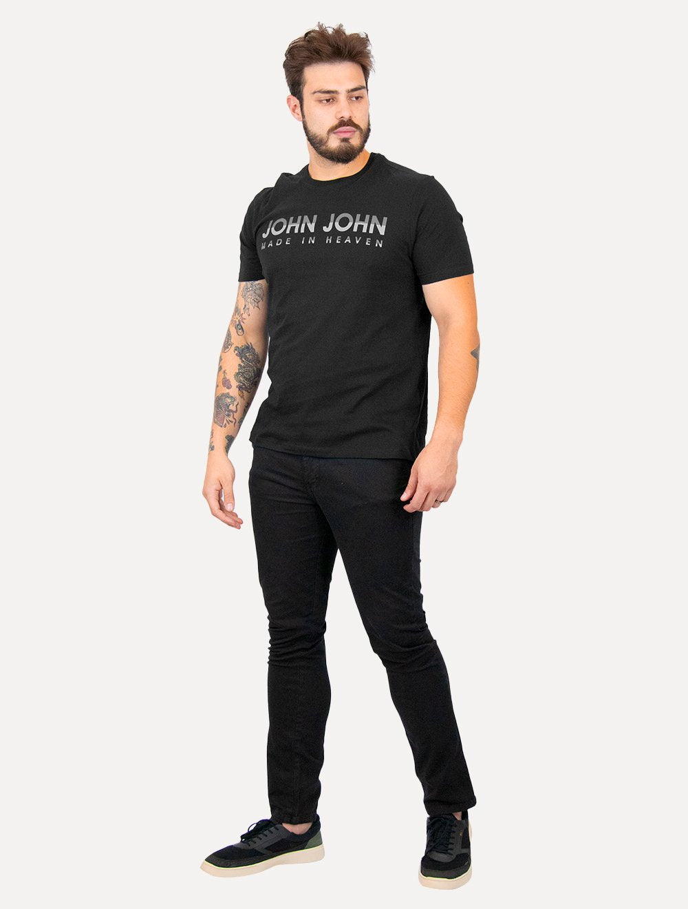 Camiseta John John Masculina Regular Fit Degradê Heaven Preta