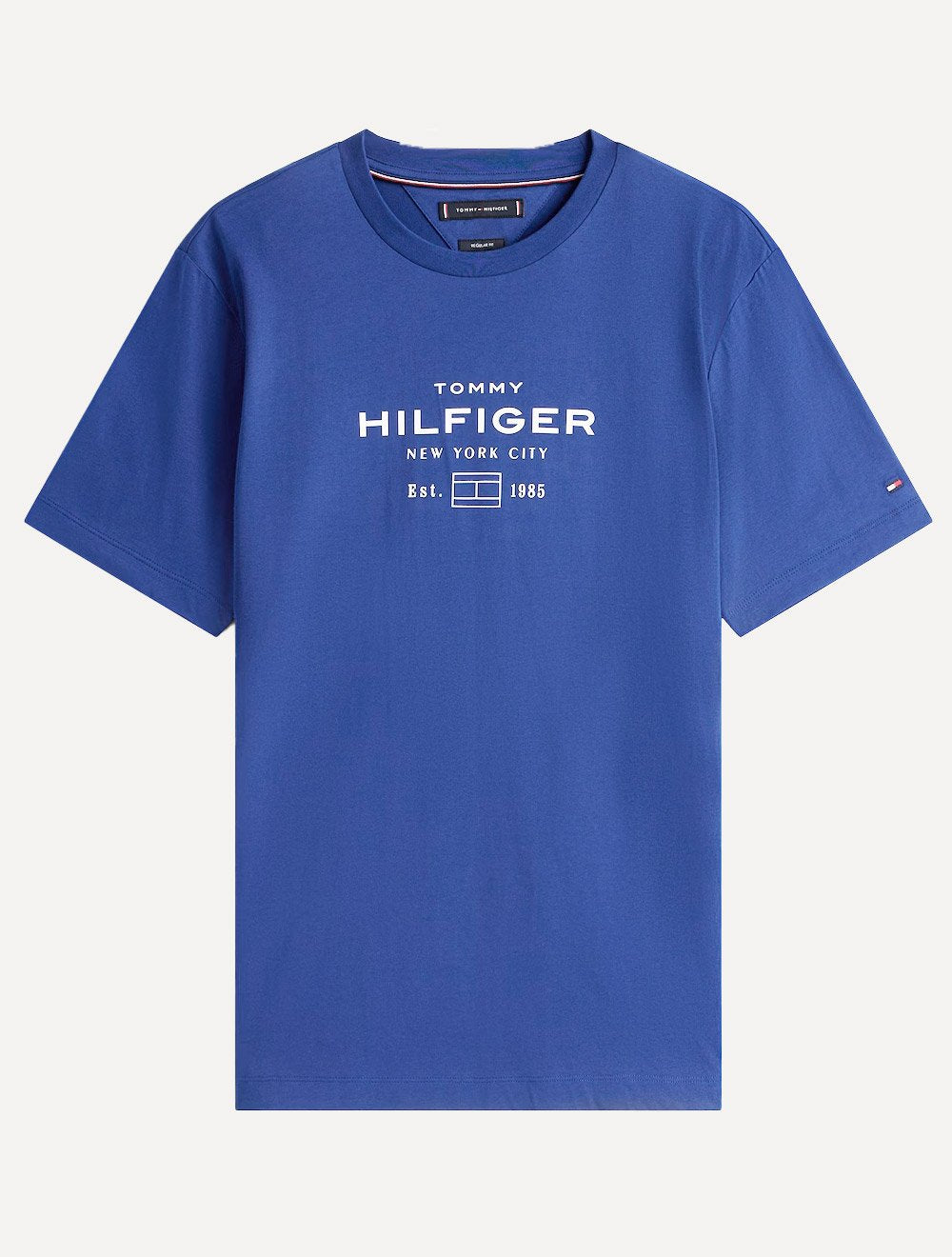Camiseta Tommy Hilfiger Masculina Center New Stack Azul Royal