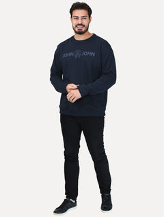 Moletom John John Masculino New Basic Logo Rusty Azul Marinho