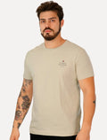 Camiseta Tommy Hilfiger Masculina Stack Brand Love Cáqui Claro