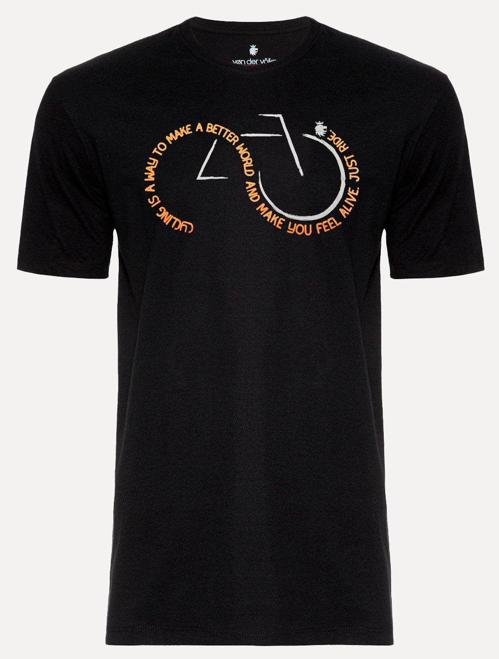 Camiseta Von der Volke Masculina Origineel Cycling Preta