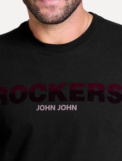 Camiseta John John Masculina Regular Fit Rockers Preto