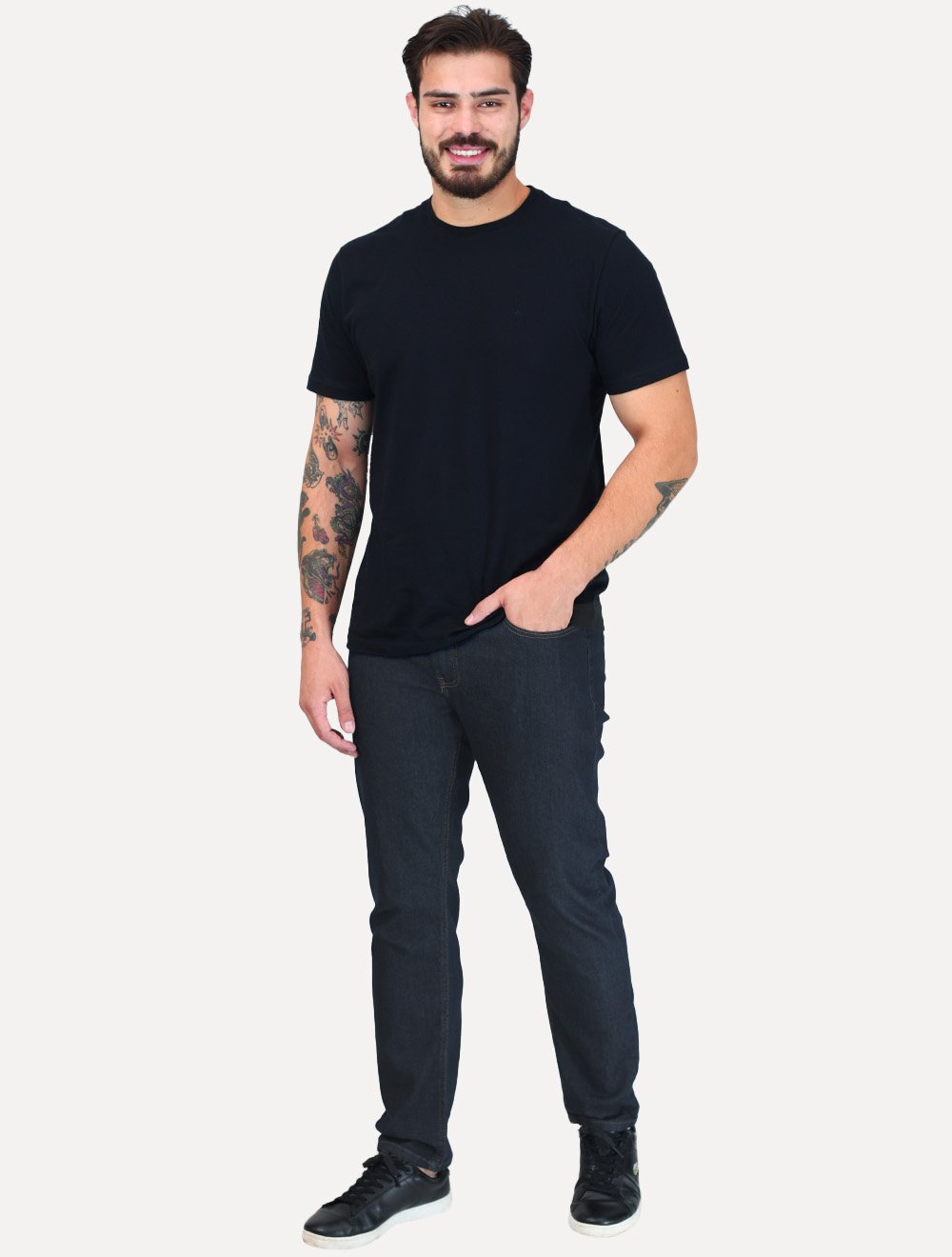 Calça Calvin Klein Jeans Masculina Slim Sustainable 5 Pockets Marinho