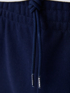 Bermuda Lacoste Moletom Masculina Croco Logo 1927 Azul Marinho