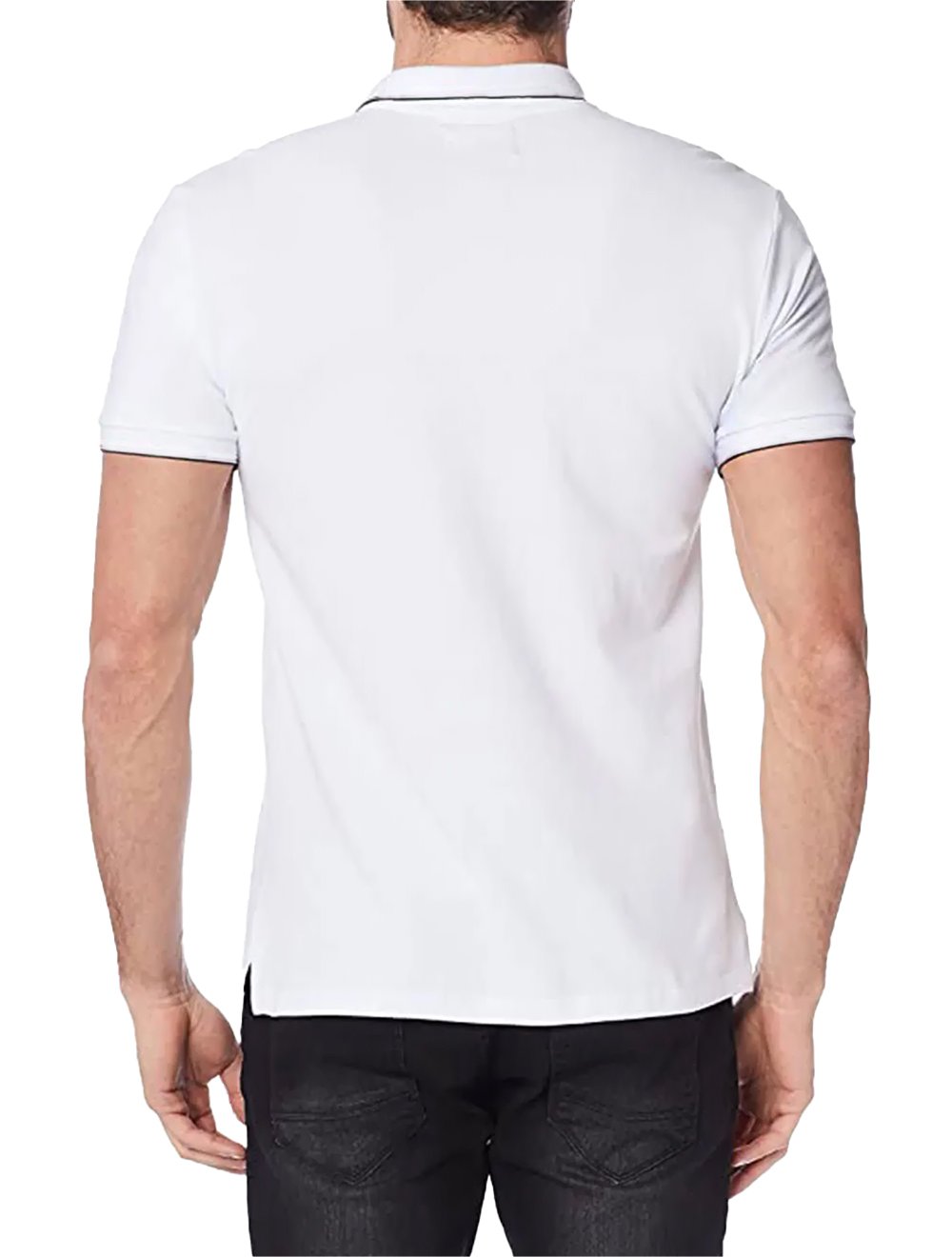 Polo Forum Masculina Muscle Piquet One Line Collar Branca