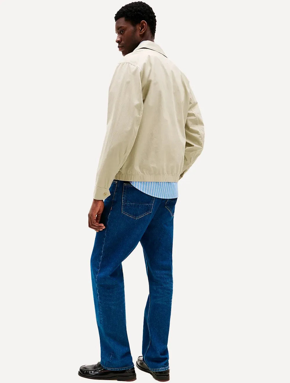 Jaqueta Tommy Hilfiger Masculina Regular Cotton Ivy Cáqui Claro