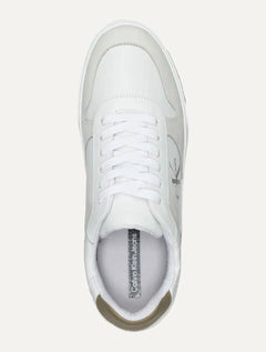 Tênis Calvin Klein Jeans Masculino Couro Sash Re Issue Logo Branco