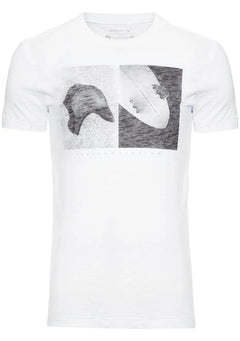Camiseta Osklen Masculina Slim Rough Cap Neoprene Branca