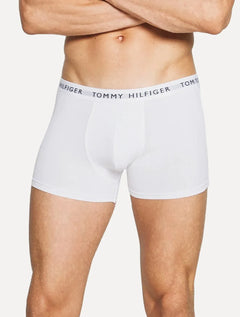 Cueca Tommy Hilfiger Cotton Boxer Trunk Branca Pack 5UN