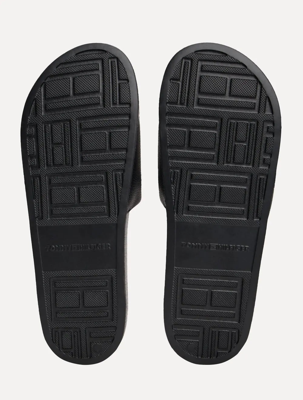 Chinelo Tommy Hilfiger Print Tumble Pool Slide Preto