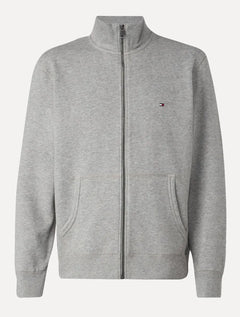 Moletom Tommy Hilfiger Masculino Essential Terry Zip-Thru Cinza Mescla
