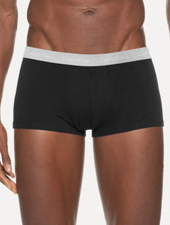 Cuecas Calvin Klein Low Rise Trunk Colors Print Branca/ Preta Pack 3UN