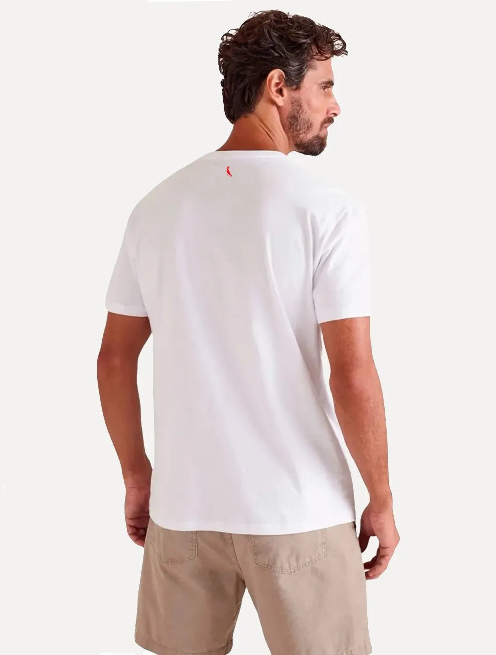 Camiseta Reserva Masculina Red Woodpecker Silk Branca